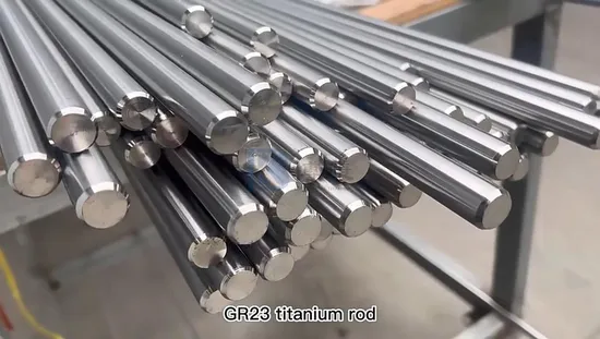 외상 및 관절 임플란트용 수술용 티타늄 원형 막대 ASTM F136 Gr23